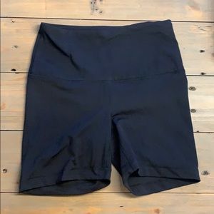 Yogalicious black high waisted biker shorts